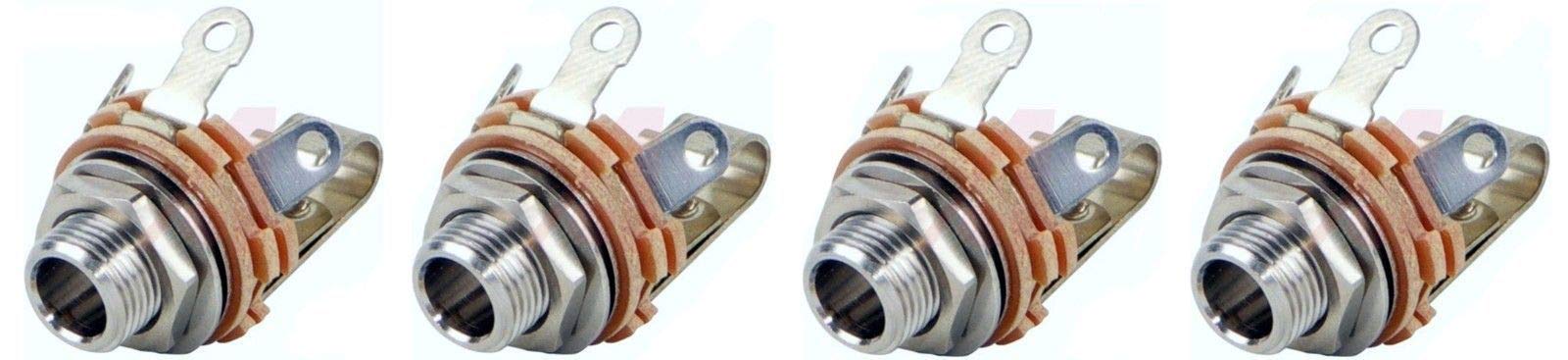 4 Switchcraft 12A 1/4 6.35 Female Phone Shorting Jack, for Guitar Effects Pedal
