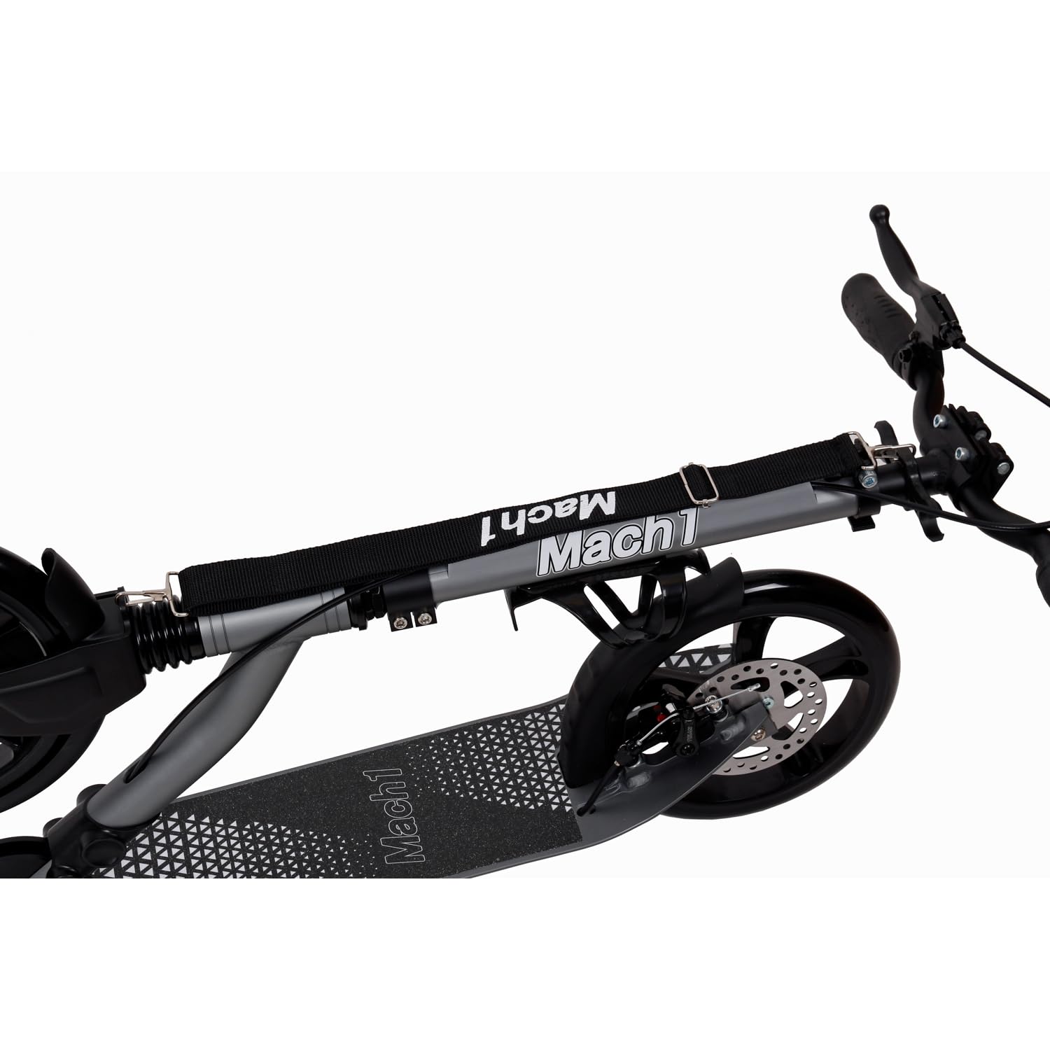 Mach1 Kick Scooter aluminiowa hulajnoga miejska, duże kółka XXL, koła od 145 do 250 mm, kółka/opony dla dorosłych i dzieci, składana hulajnoga