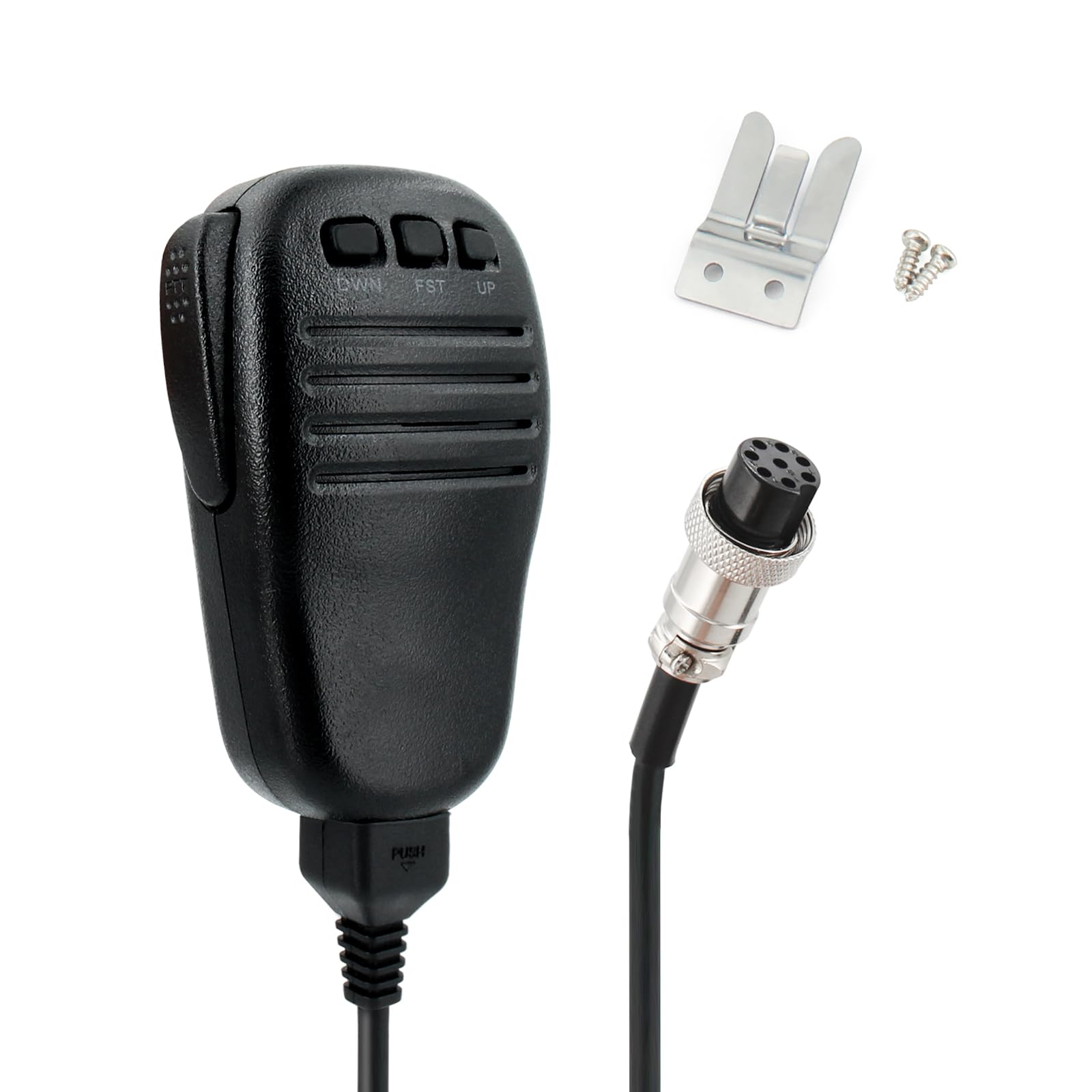 MH-31B8 Replacement Handheld Speaker Mic-Heavy-Duty 8-Pin Microphone Compatible for Yaesu FT-847 FT-2000 FTDX1200 FTDX3000 FTDX5000 Series Radios, Clear Sound & Durable Coiled Cord Radios
