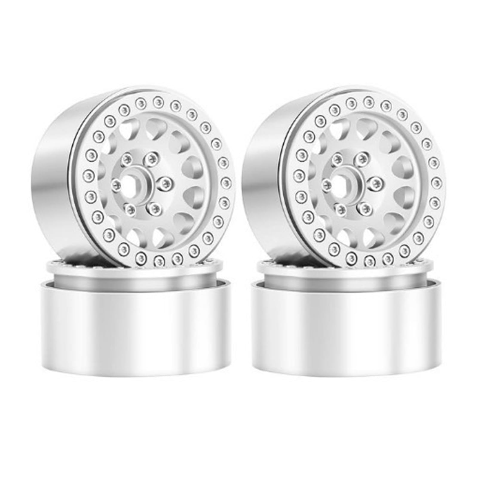 Jantes de roue Beadlock polyvalentes robustes profondes, décalages négatifs pour voiture sur chenilles 1/10, pratique en alliage d'aluminium