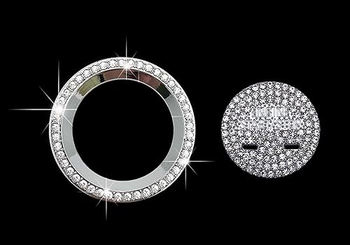 Miniatura 4 de CONGCONG Cubierta del botón del interruptor de arranque del motor con un solo clic compatible con Cadillac CT6 XT5 XTS (2 agujeros)