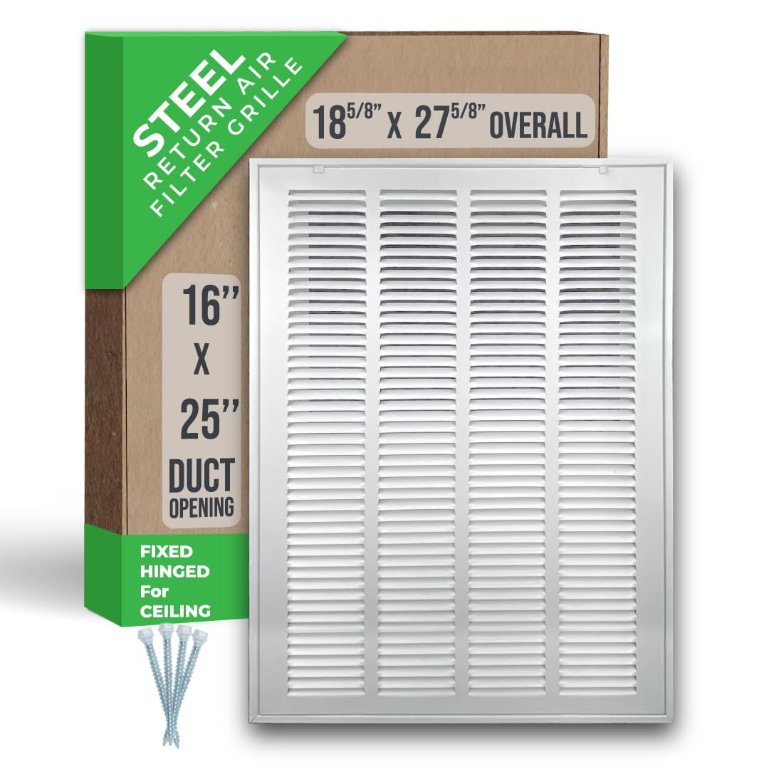 Handua 16x25 Fixed Hinged Return Air Filter Grille