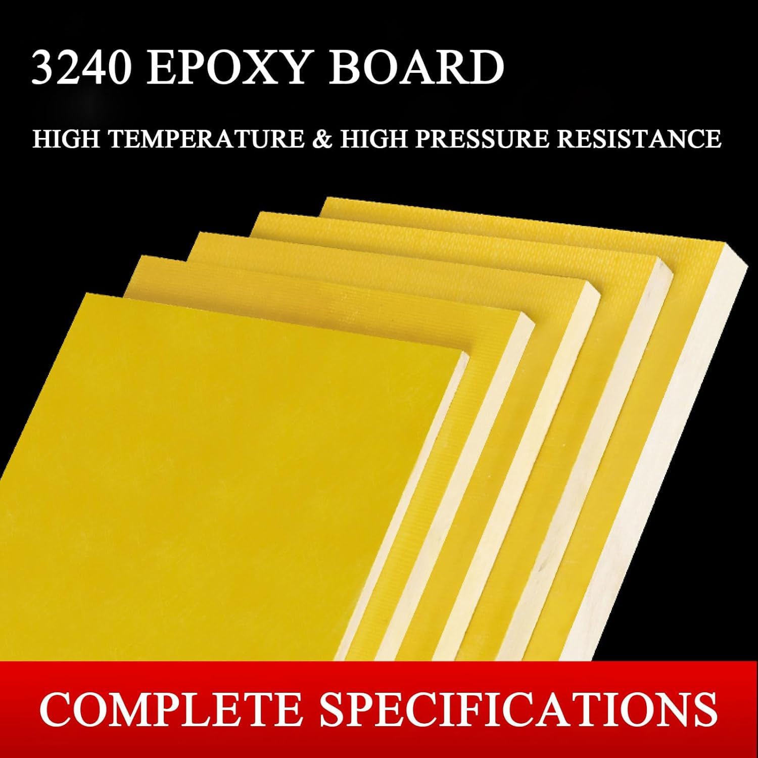10er-Packung mit 3240 Epoxidharz-Leiterplatten-Glasfaserplatten, 50 × 50 mm(50 * 50 * 8mm)