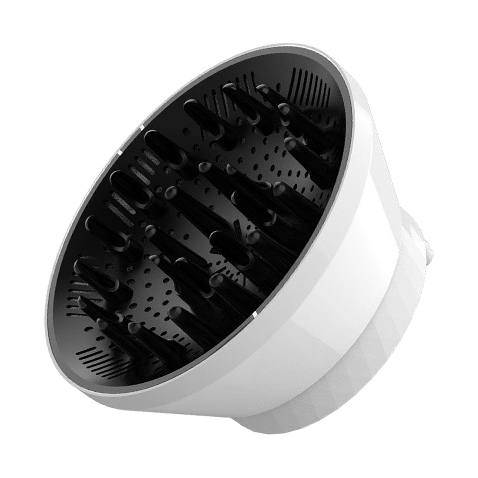 Colcolo Difusor de Pelo Plegable para secador de Cabello, Compatible con 3,5-8cm, Accesorios Profesionales, Blanco