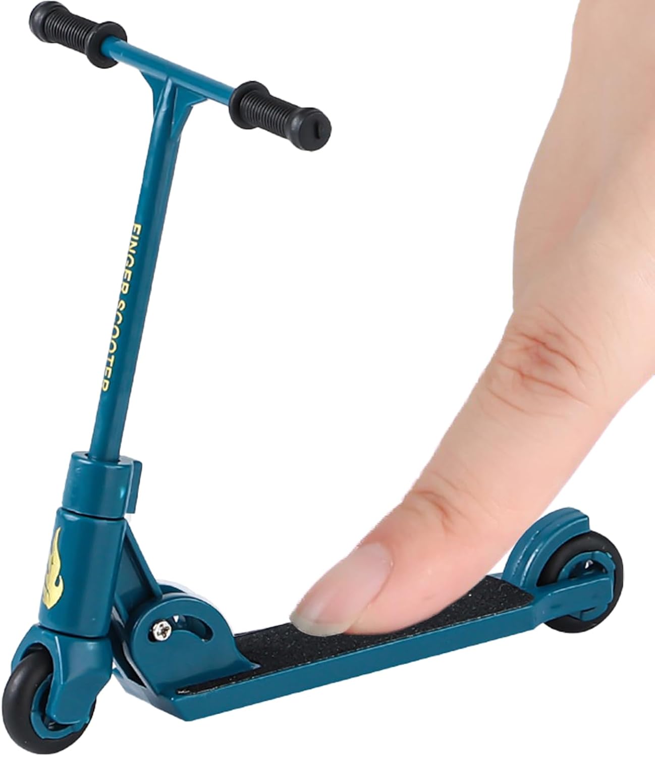 Finger Skateboard Foldable | Interactive Finger Toy T-Type Kick Scooter with Brake | Tabletop Push Scooter Board Toy, Exercise Flexibility and Coordination