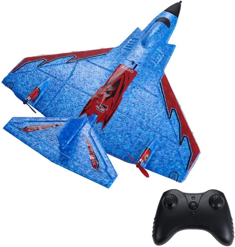 JAMJII Aeronaves De Control Remoto De Tierra Y Aire, Aeronaves De 2.4Grc, Planeador De ala Fija RC,...