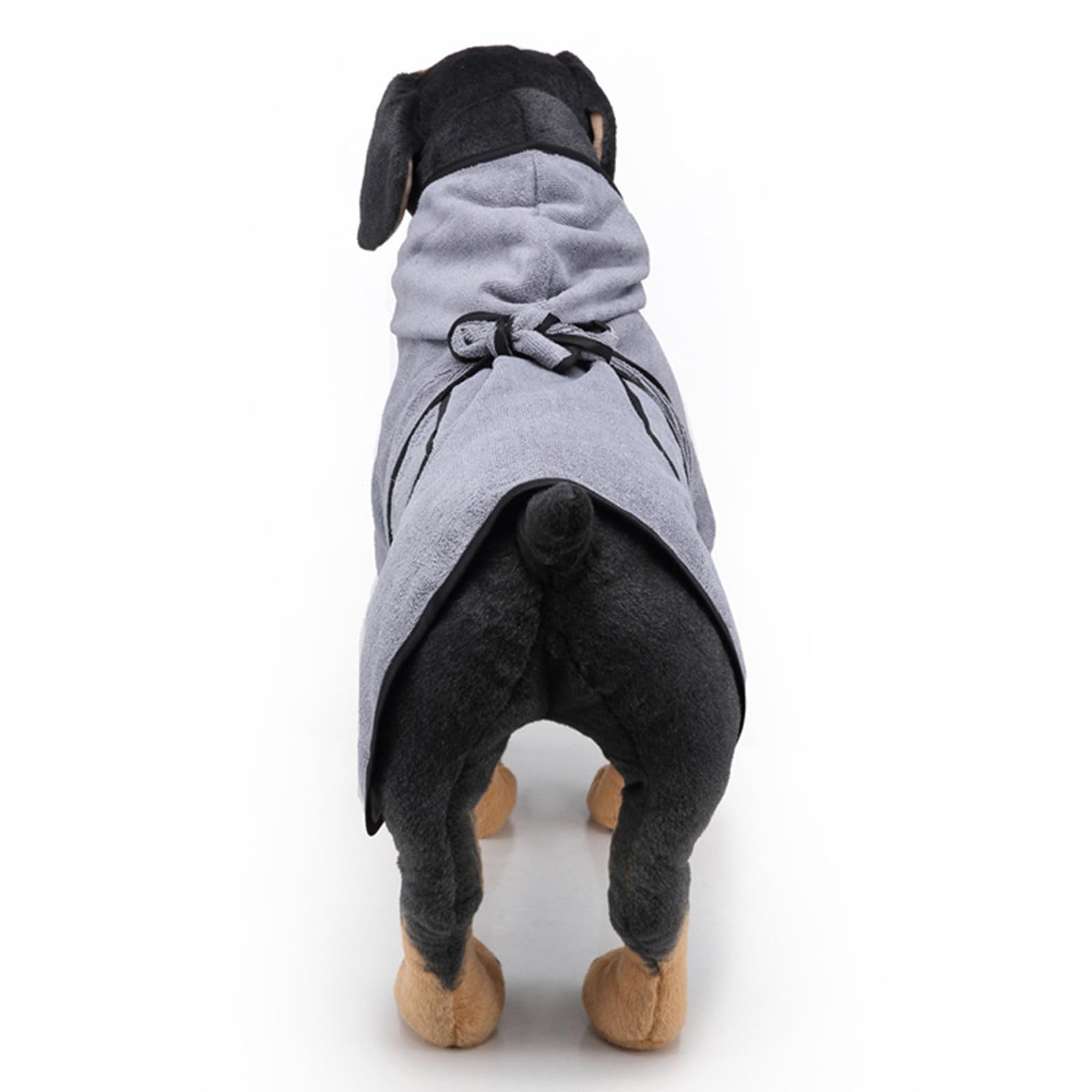 Serviette de Bain pour Chien Peignoir pour Chien Doux Super Absorbant avec Capuchon et Poche Serviettes de Bain en Microfibre Serviette de Bain pour Chien Chat à séchage Rapide