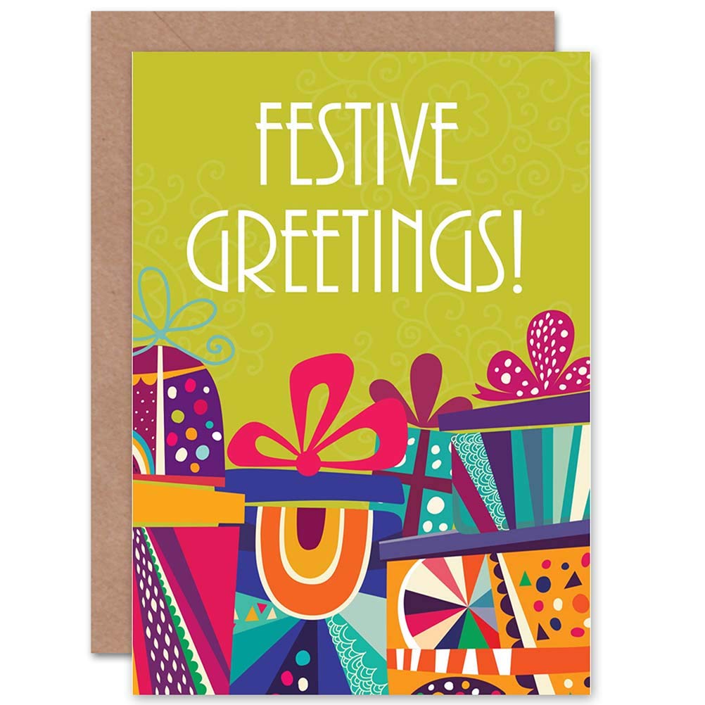 Wee Blue Coo Card Christmas Xmas Festive Gift Greetings