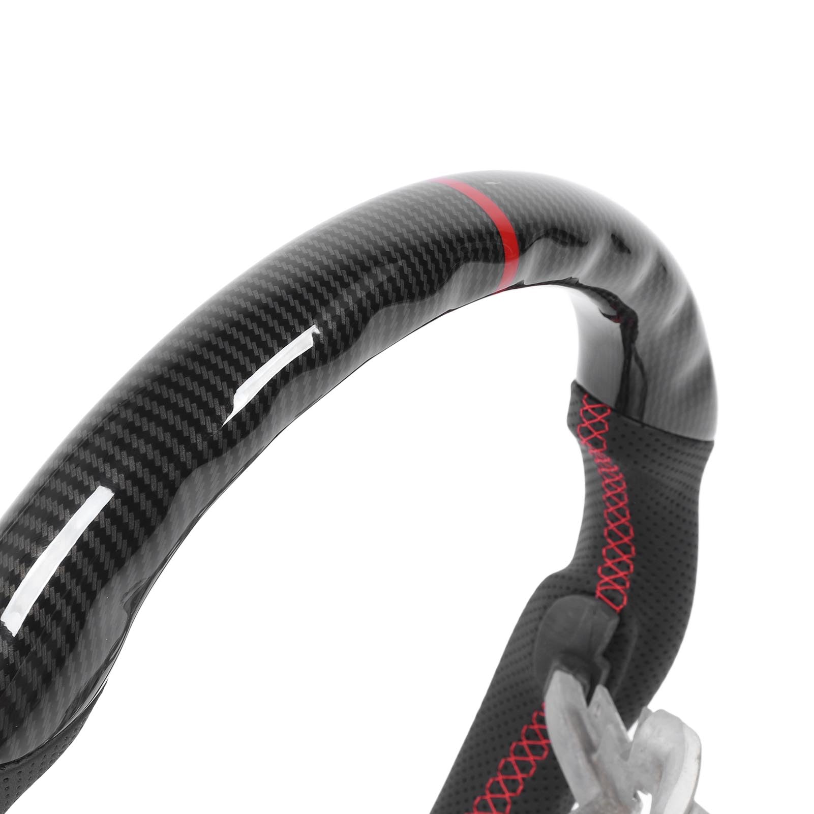 Keenso Kierownica Hydro Dip ABS Carbon Fiber Look Flat Bottom, for
