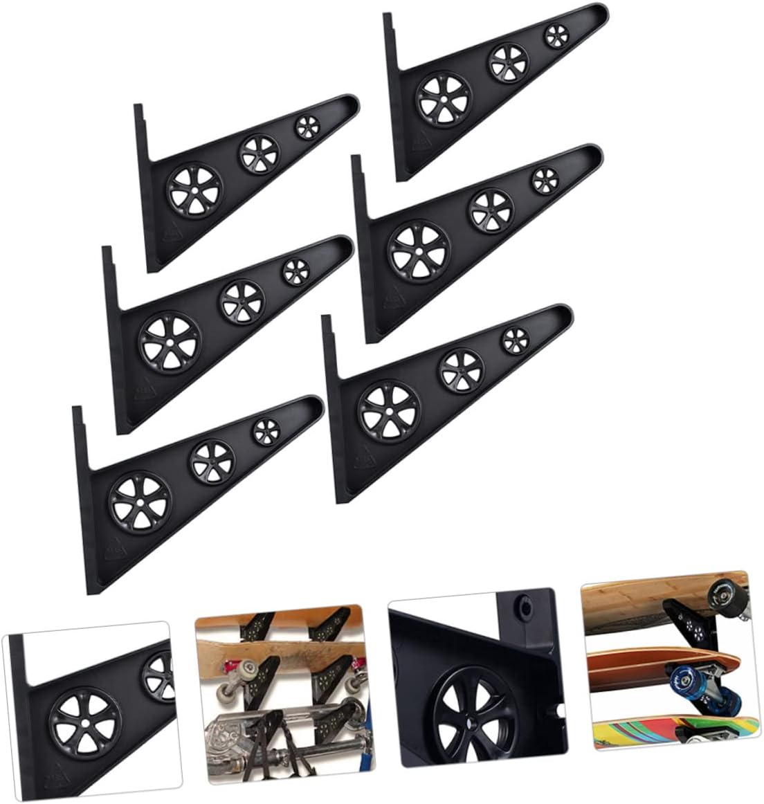 HANABASS Skateboard Umbrella Stand Skateboard Holder Wall Mount Storage Mounted Skateboard Rack Storage Shelf