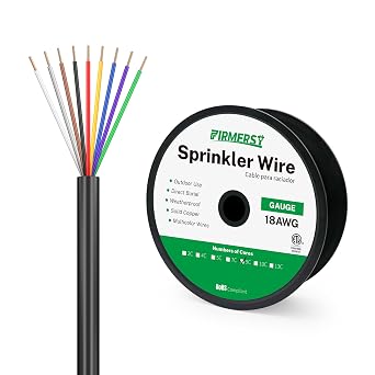 FIRMERST 18/9 Solid Sprinkler Wire for up to 8 Valves System 150 Feet