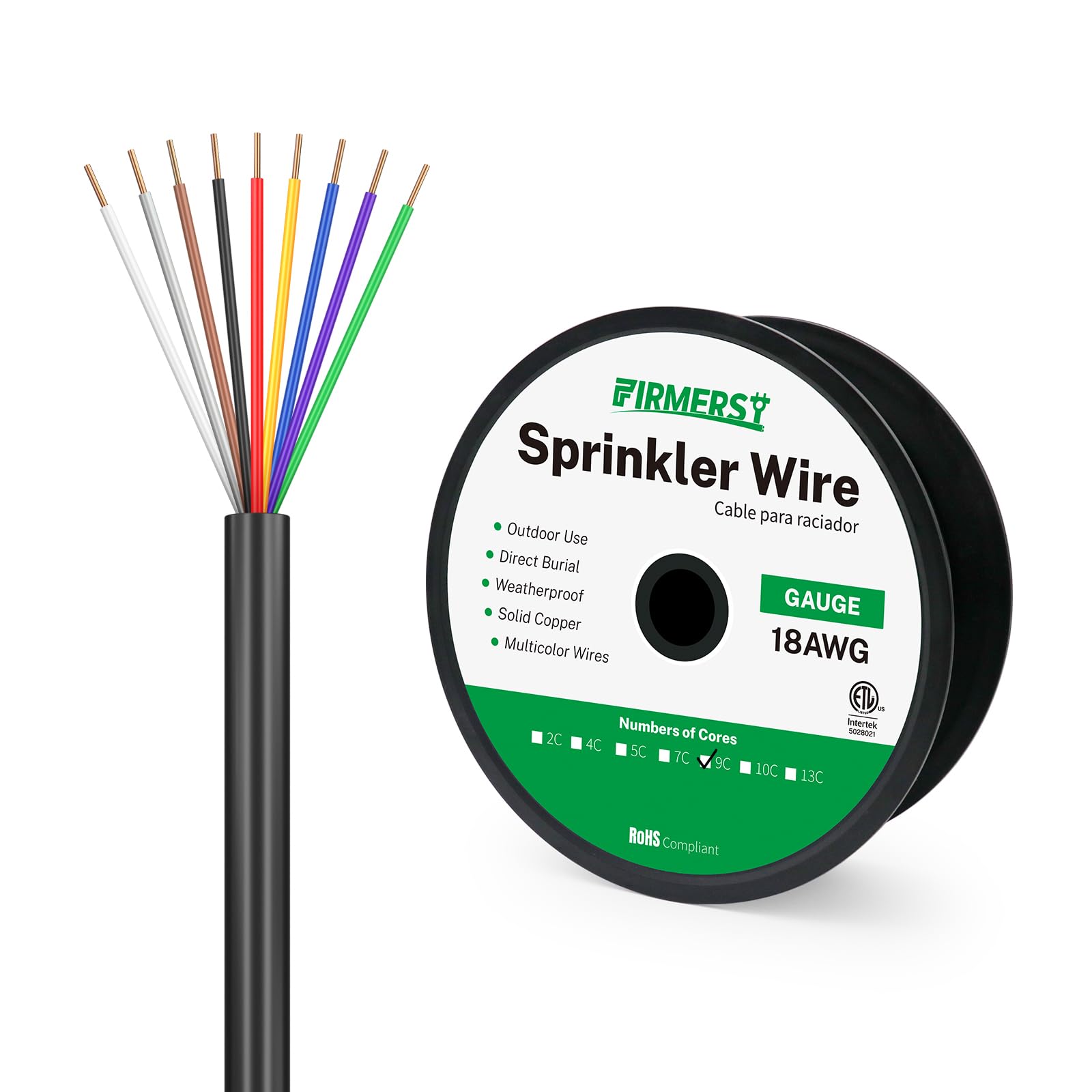 Photo 1 of **RETAIL IS WORTH ABOUT $50** FIRMERST 18/9 Solid Sprinkler Wire for up to 8 Valves System 20 Feet