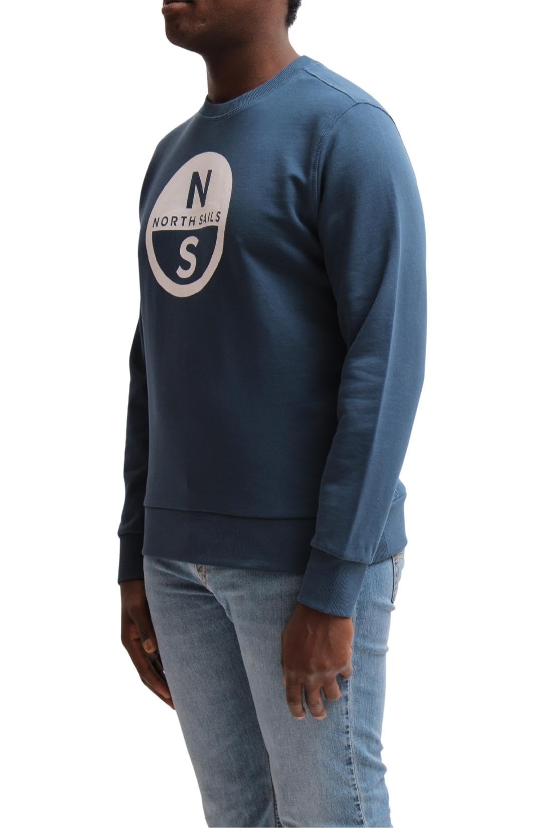 NORTH SAILS Letnia bluza męska z nadrukiem logo graficznym - rozmiar S