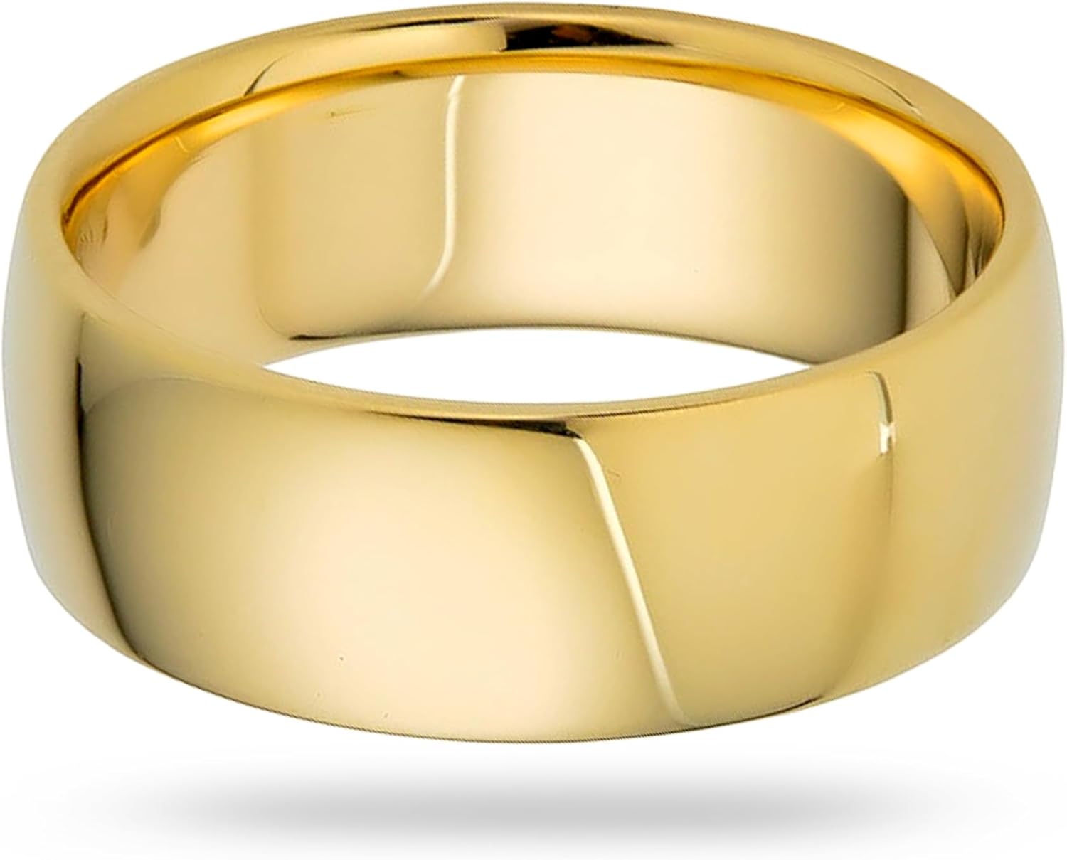 7mm Solid Gold Wedding Bands for Women or Men, 10k or 14k Gold Rings, Comfort Fit Womens and Mens Wedding Ring - Premium Collection from EWB - Image 2