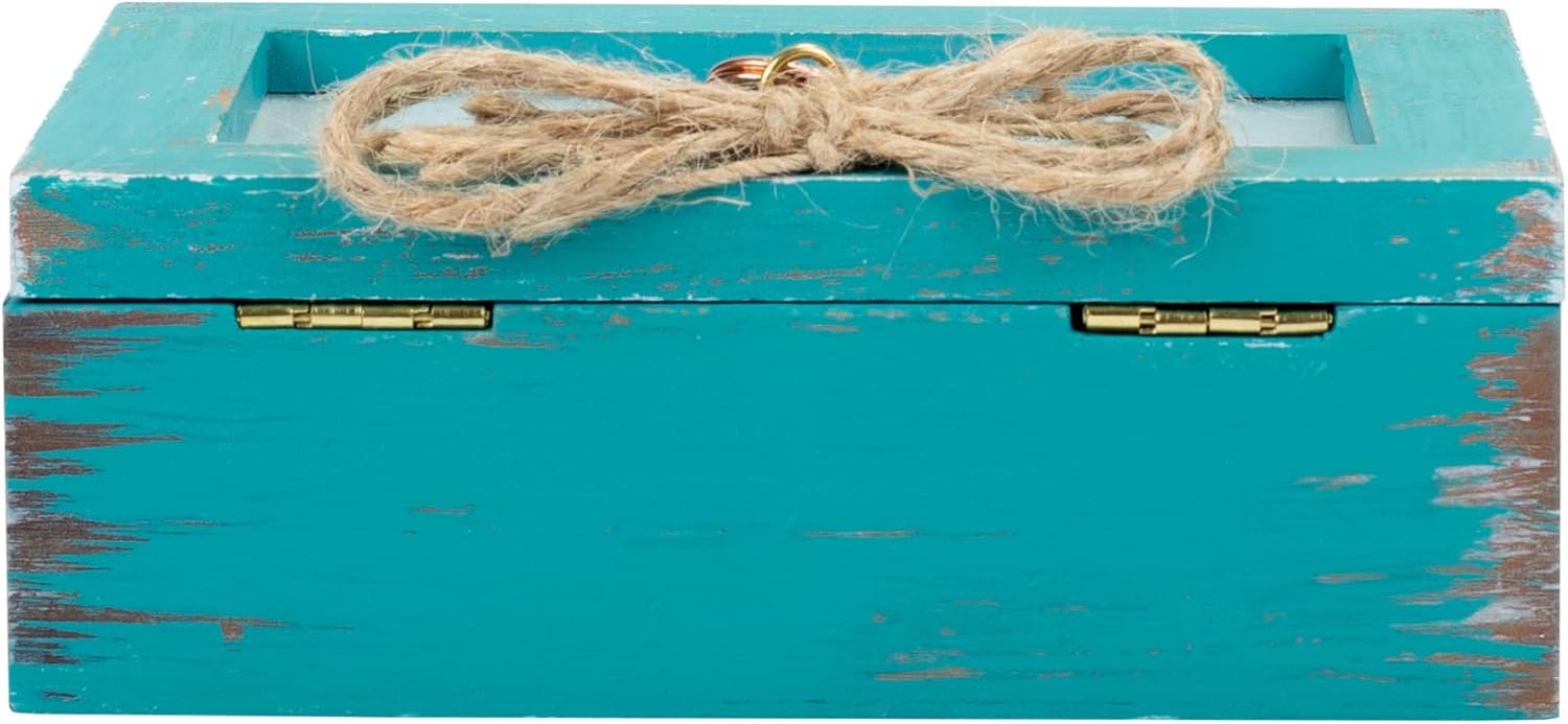 Cottage Garden True Friends Grateful Petite Locket Distressed Music Box, Blue