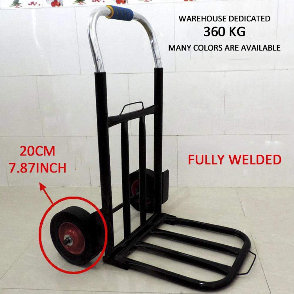 Carrello Pieghevole in Ferro per Sacchi con Ruote in Gomma antiforatura e capacità 150 kg Borsa per la Spesa Pieghevole con Ruote per Bagagli, Viaggi (Stile n. 4) (Stile n. 3)