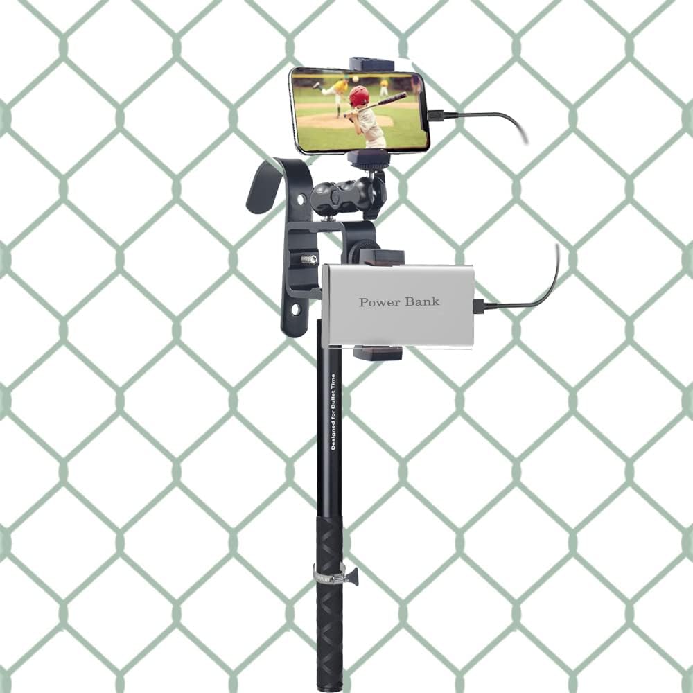 vgsion Backstop Camera Mount Cell Phone Fence Mount for