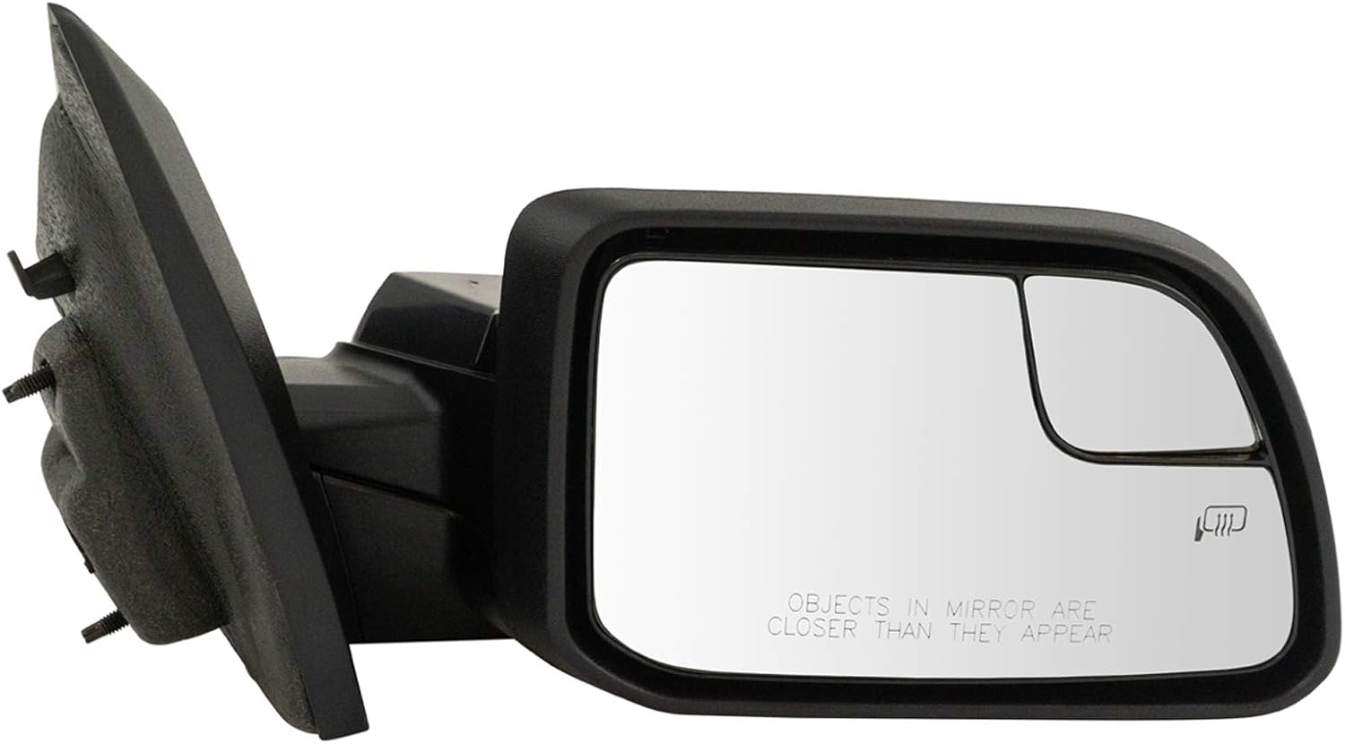 TRQ Passenger Side Mirror Assembly Power Heated Puddle Light Paint to Match Compatible with 2011 Ford Edge From 2-08-11 Production Date 2012-2014 Edge