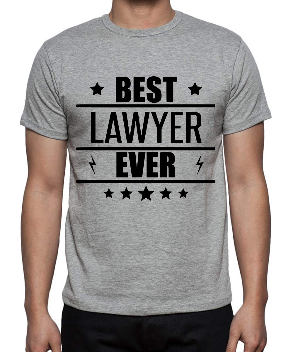 CaseriaMen's Cotton Printed T-Shirt -Best Lawyer Ever | 100% Cotton | Half Sleeves | Regular Fit | Printed | Round Neck | Graphic T Shirt