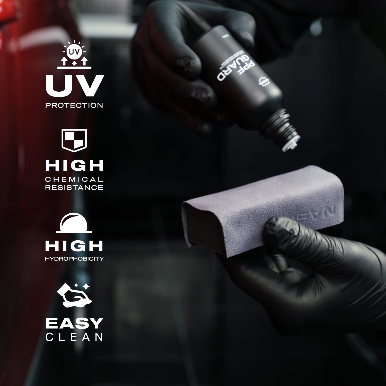 Nasiol PPFGuard Nano Ceramic Coating for Car PPF Protection,50 ml,Super Finish with High Water Repellency,18-Months of Durability