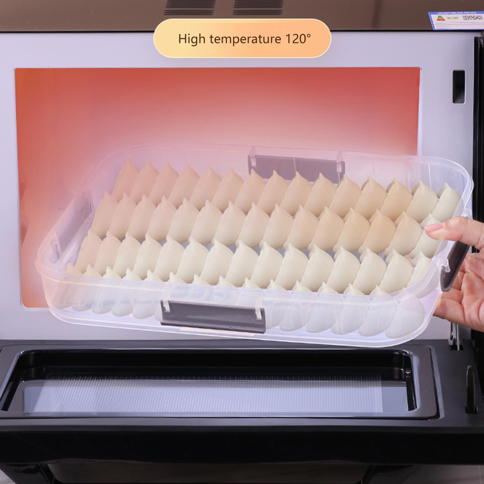 Design Antisciplice Porta Stoccaggio Alimentare Contenitore Stoccaggio Alimentare con Chiusura per Gnocchi E