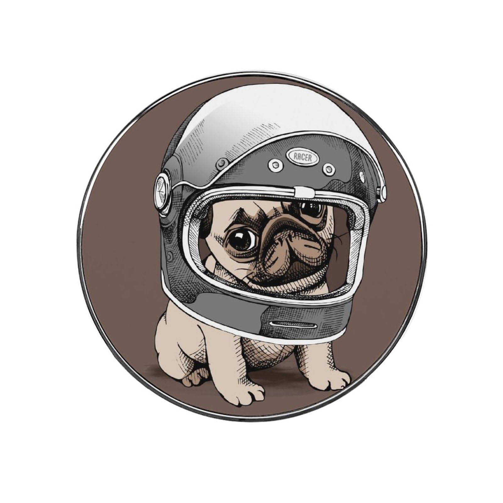 Pug Helmet Magnets For Fridge Kitchen Decoration For Refrigerators Whiteboards