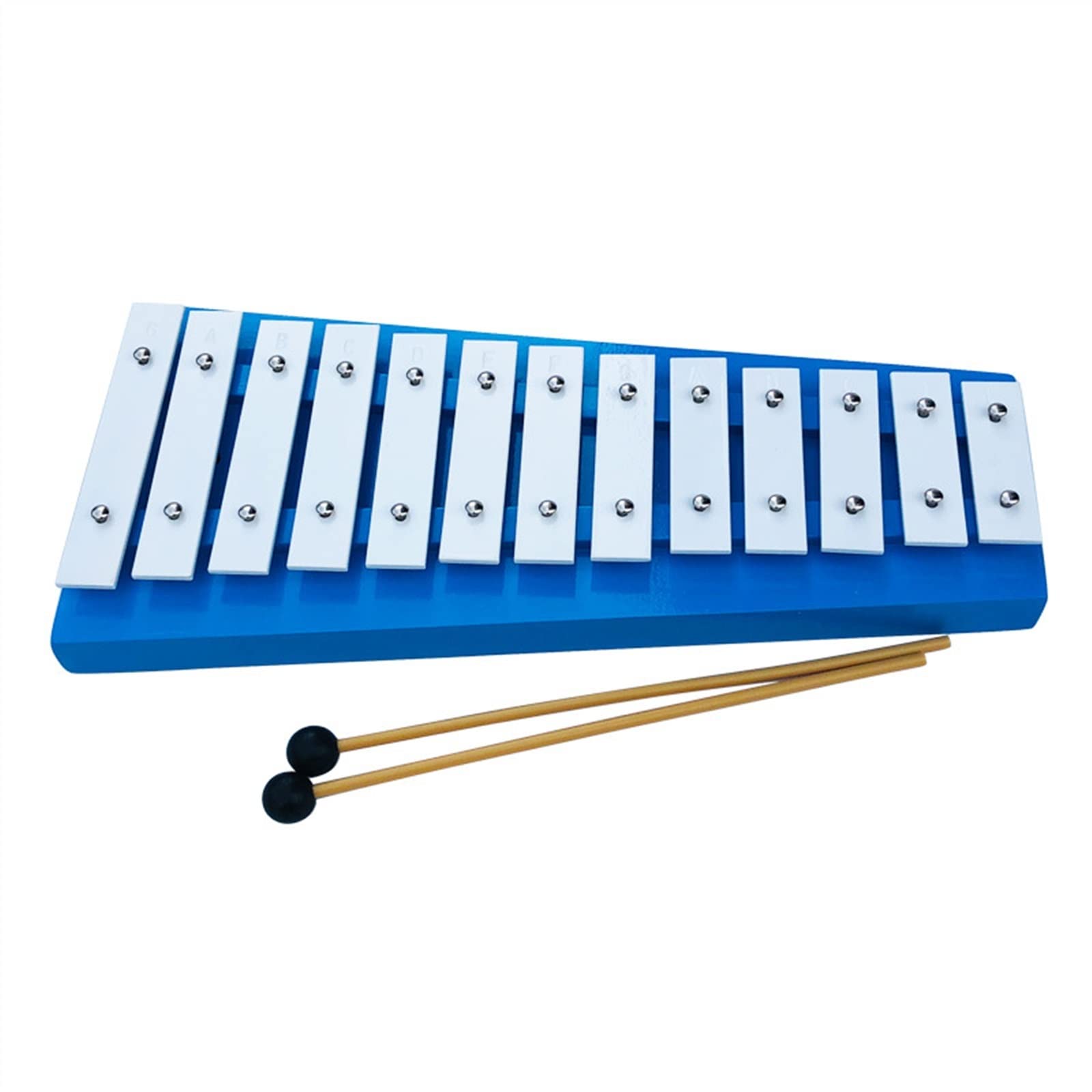 Percussão Musical Strumento a percussione Pianoforte a percussione blu a 13 toni Pianoforte in metallo per musica a percussione per principianti Xilofoni