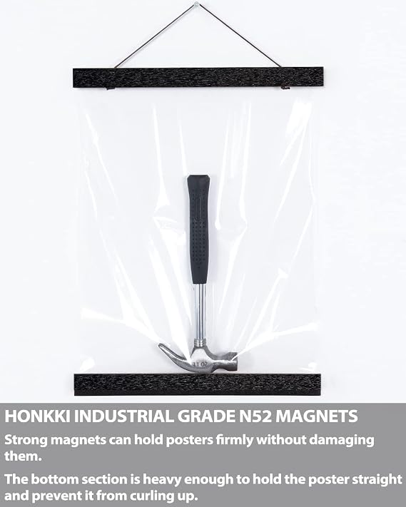 HONKKI 2 Pack 24 Inch Poster Hanger and 1 Pack 24 Inch Poster Hanger