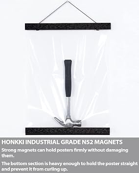 HONKKI 2 Pack 24 Inch Poster Hanger and 1 Pack 24 Inch Poster Hanger