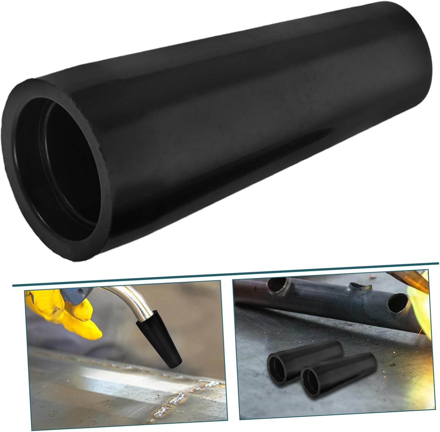 MIG Welding Nozzle Kit 2pcs Protective Nozzles for FC90 Gas Soldering Kit Sturdy Welder Parts Compatible Welding Applications