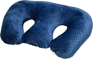 Twin Z Pillow Navy: 6-in-1 Foam-Free Twin Nursing Pillow for Breastfeeding, Bottle Feeding, Reflux, Pregnancy Support