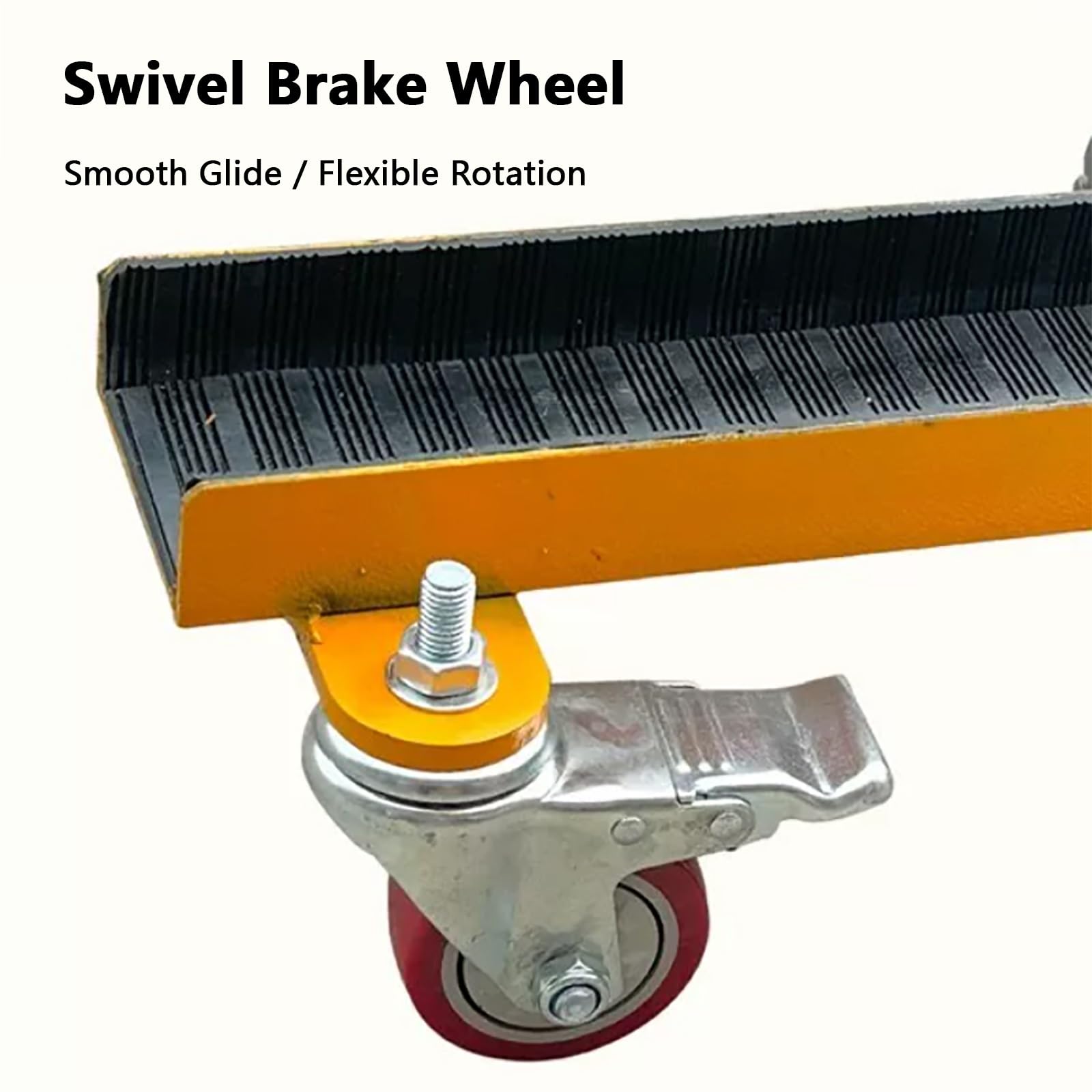 Carro para Transportar Paneles con Ruedas con Freno | Carro para Puertas y Contrachapado, Capacidad de Carga de 500 kg, con Almohadilla Antideslizante(Channel width 8.5 cm)
