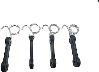 4pcs 532160793 160793 Bagger Latch Grass Chute with Hook Bagger Latch Straps for Husqvarna/Poulan/Roper/Sears/Craftsman/Weed Eater/AYP