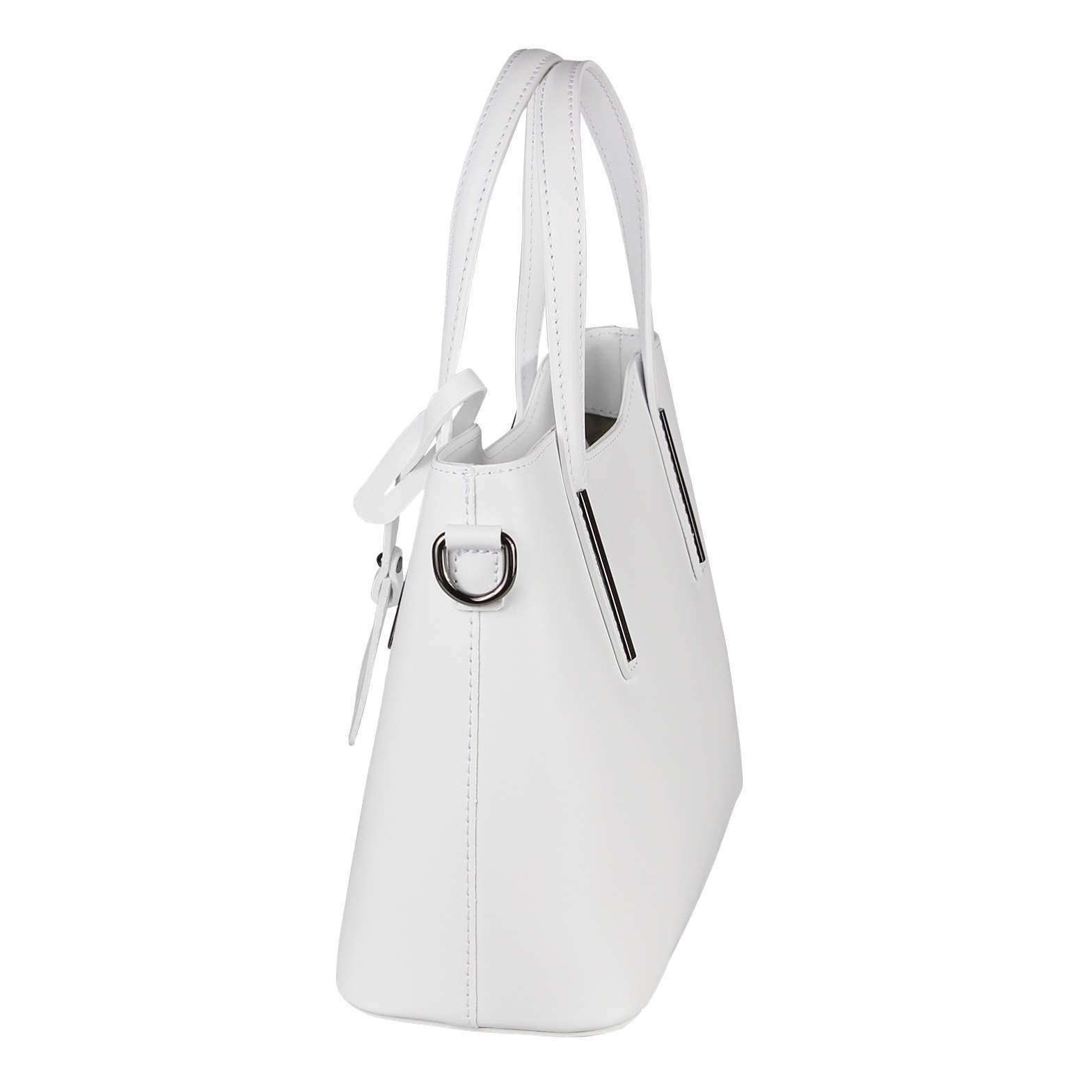 OBC Made IN Italy Damen Echt Leder Tasche Business Shopper Schultertasche Handtasche Ledertasche Umhängetasche Rindsleder Freizeittasche