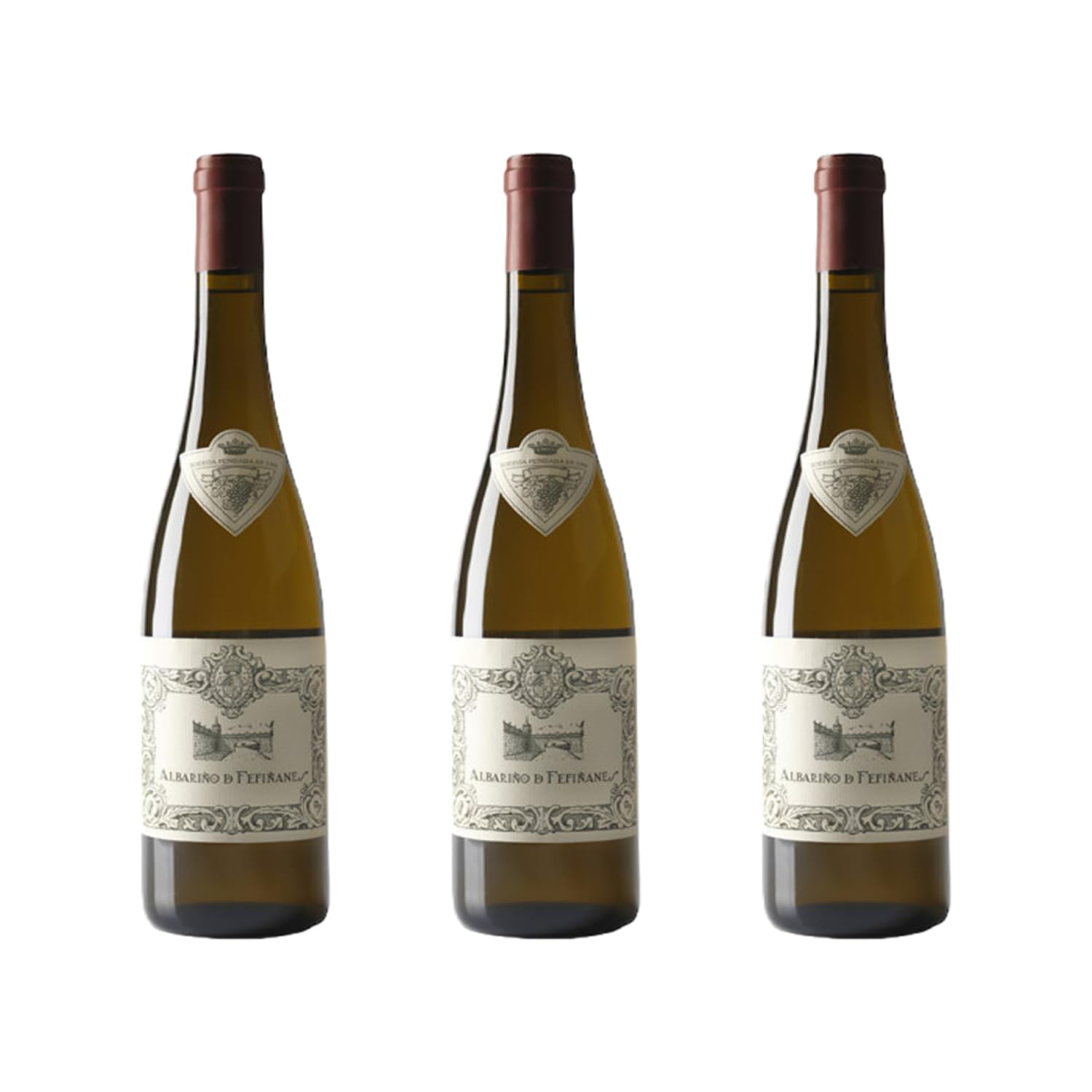 Vino Albariño de Fefiñanes - x3 Botellas Vino Blanco D.O. Rias Baixas 100% Albariño 75 cl - Mejor Selección ENOVINOS