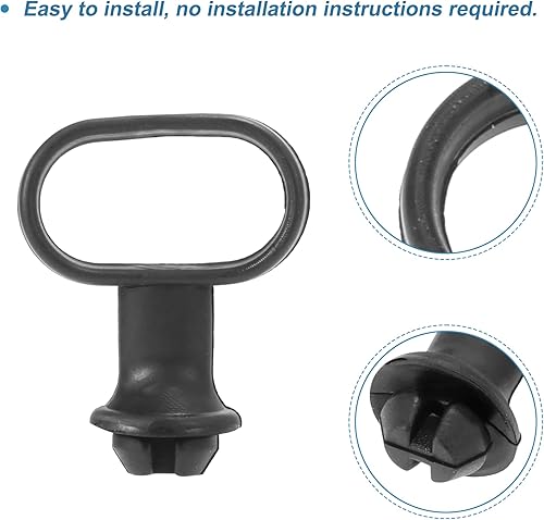 Miniatura 4 de uxcell 10 unids negro goma delantera guardabarros velocímetro cable guía titular universal reemplazo para motocicleta