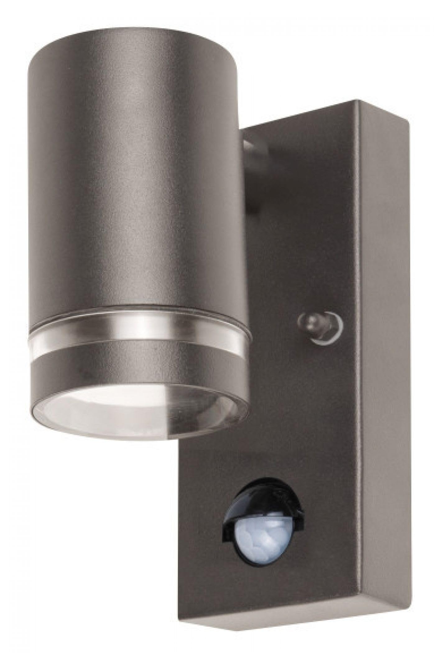 Integral ILDED061 Stainless Steel Spot Light, IP54, Anthracite Grey, PIR Motion Sensor
