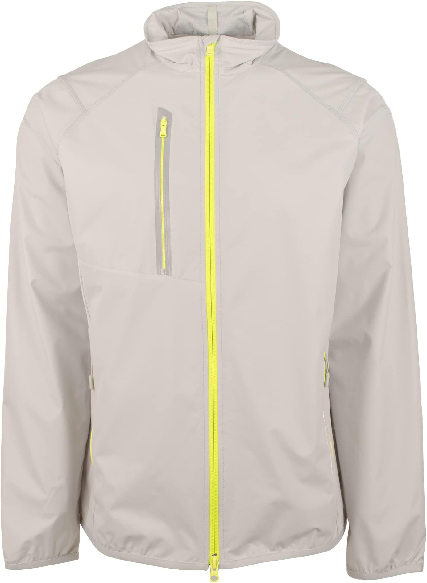 RLX Men's Packable Golf Windbreaker Jacket, Grey (l)