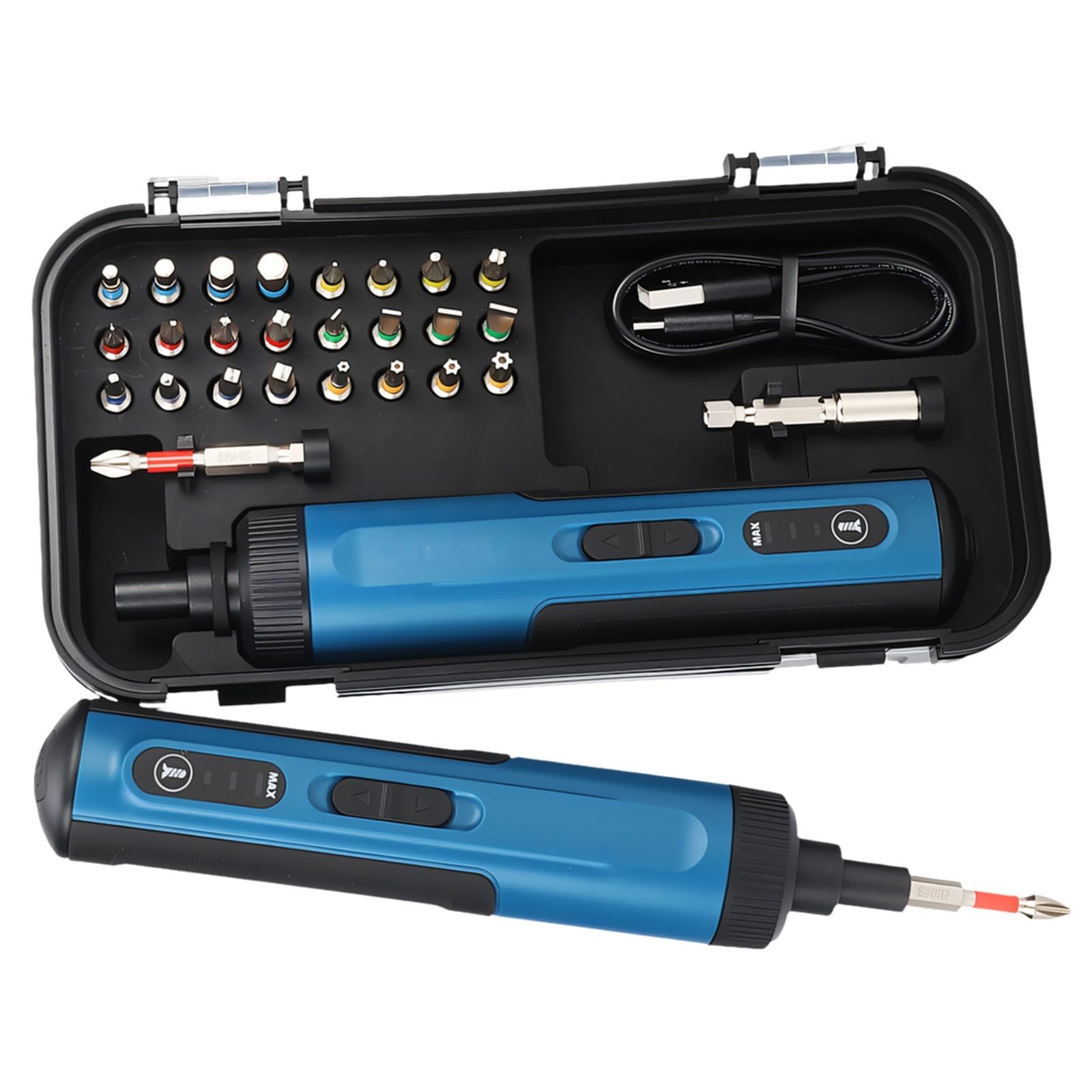 Rechargeable Electric Screwdriver Set with Multiple Bits Accessories Perfect for Furniture Assembly and Maintenance Home Repair Screwdriver Set