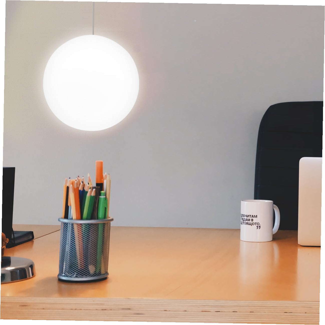 Paralume in Vetro Sferico Satinato Copertura Leggera Per Lampada Sospesa Decorativa Da Interno Foro Centrale 5,5 Cm Per Uso Domestico e Sostituzione Paralume Danneggiato