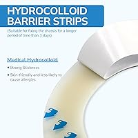 Vista 2 de 20 tiras de barrera para ostomía, tiras de barrera hidrocoloide para la piel, tiras de barrera elástica para bolsa de ostomía, suministros