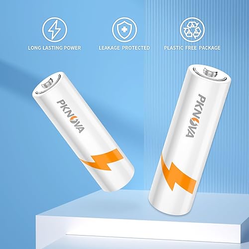 Miniatura 2 de PKNOVA - Batería AA doble A, 1,5 V, alcalina para dispositivos domésticos y electrónicos, batería LR6 de 24 unidades