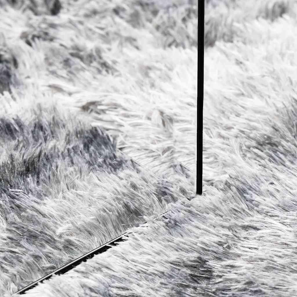 vidaXL Tapis Shaggy à Poils Longs NAVARRA Gris argenté 240x240 cm