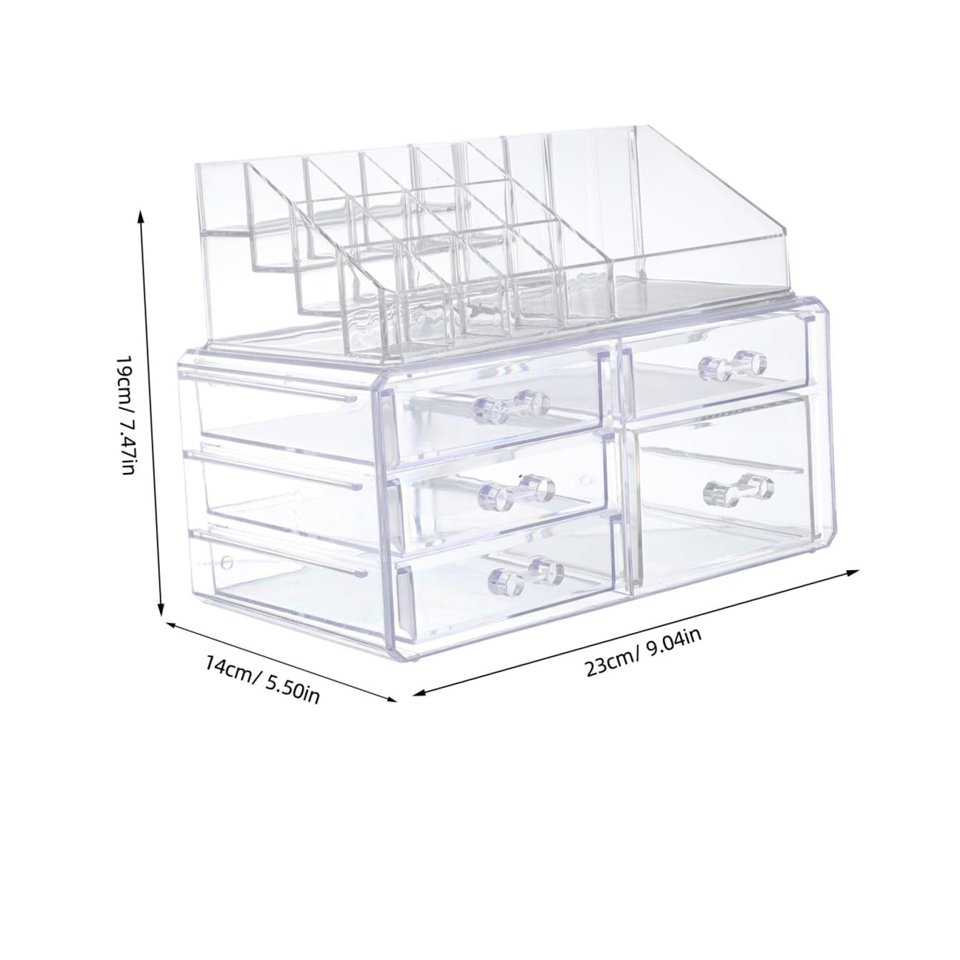 Acryl Kosmetikorganizer für Schubladen Make Up und Pads