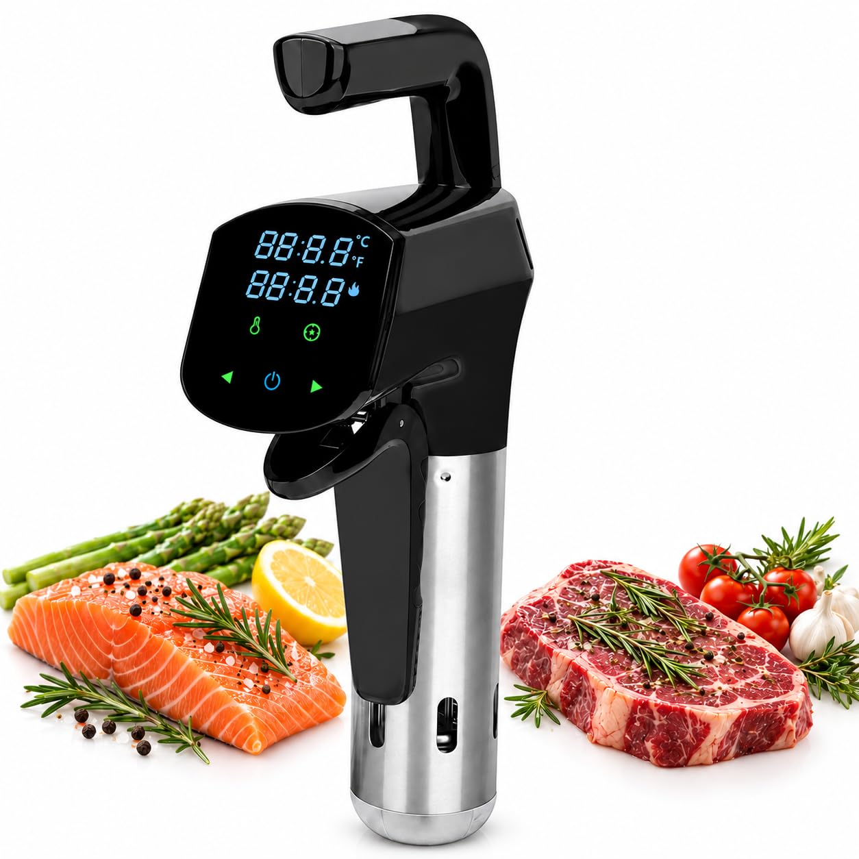 Cocinador Sous Vide, baño máximo de 20 L, 25–92,5°C, circulación de agua 3D