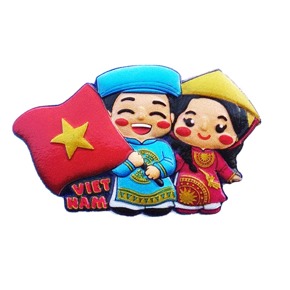 Muyu Magnet Vietnam 3D Fridge Magnet Souvenir Gift Home Kitchen Decoration Magnetic Sticker Polyresin Craft