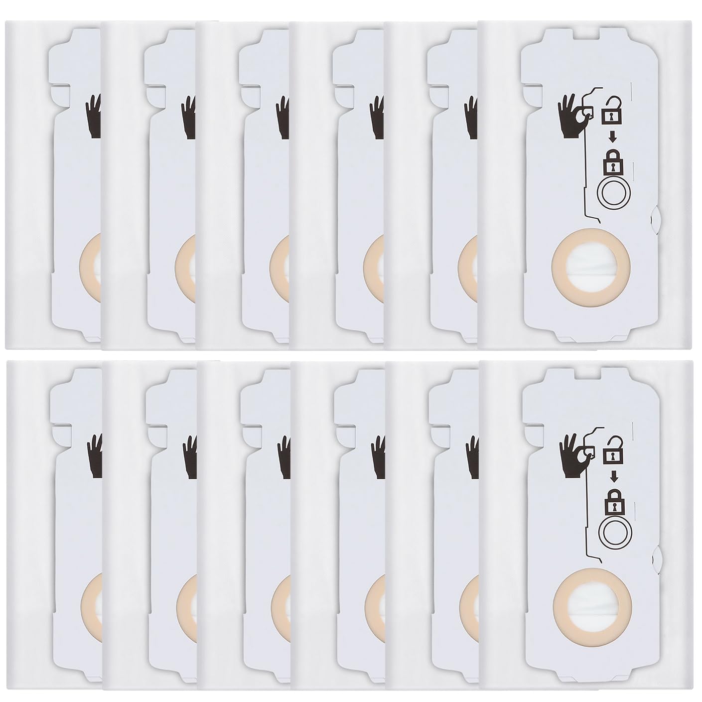 204308 Vacuum Bags Compatible with Festool CT MINI, CT MINI I, CT MIDI and CT MIDI I from 2019 Onwards, CTC MINI/MIDI and CT 15 - Disposable CT Mini/