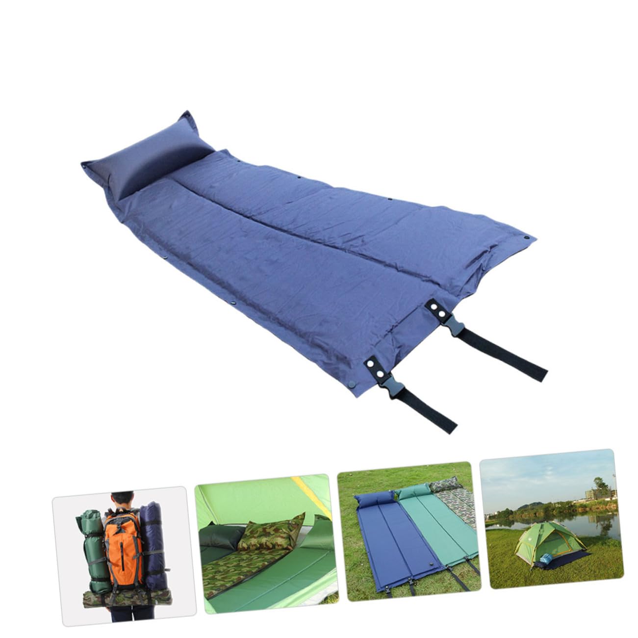 Kisangel Matelas de Camping Gonflable Portable Tapis de Sol Pratique pour Camping Accessoire de Léger