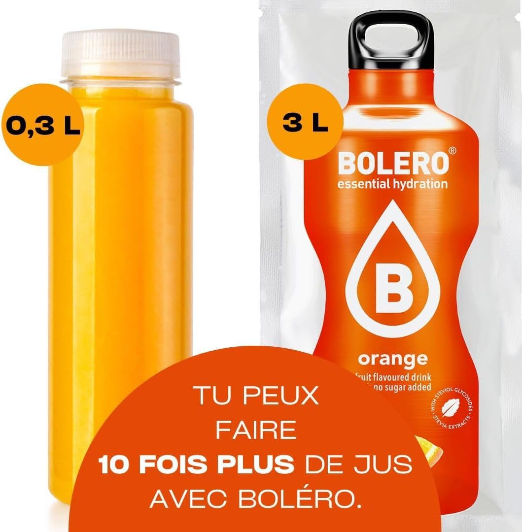 Bolero Napój 24 torebki 3 g g g Sticks Owoce Przygotowane Rozpuszczalny Proszek Do Świeży Napój Wody Produktu, 72 gramów słodzony stewią (kiwi)