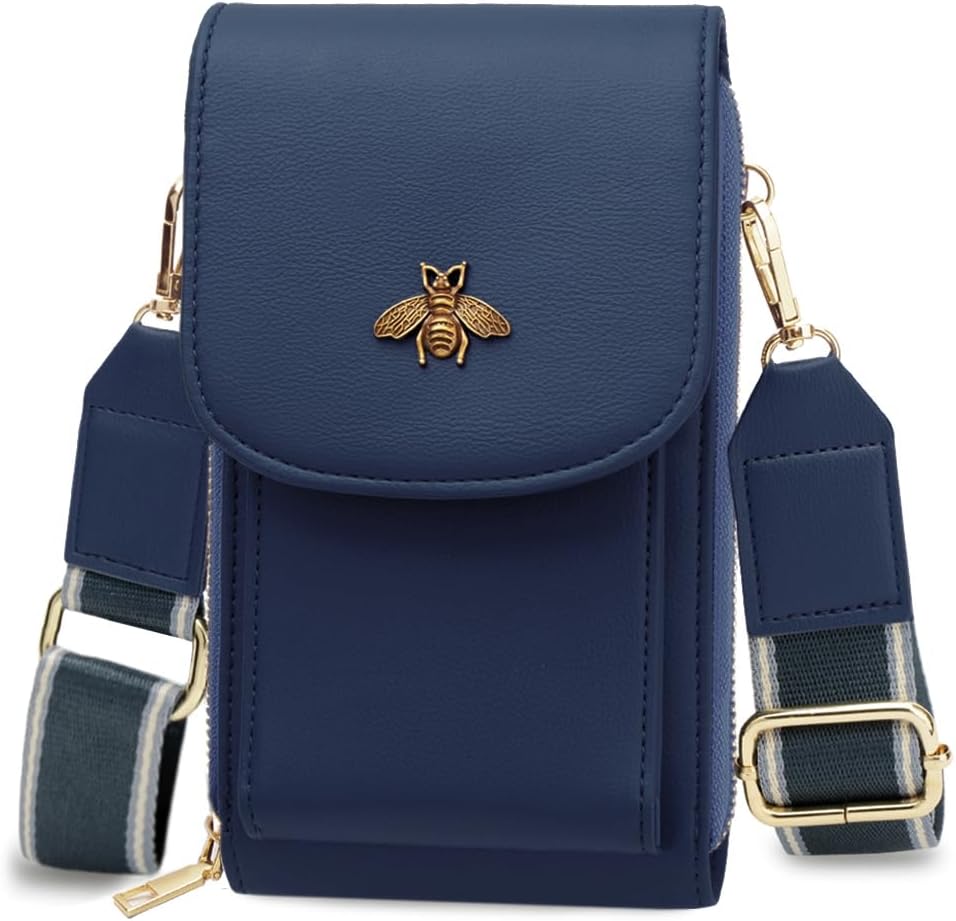 CrossBody Bags with Touchscreen Cell Phone Purse Window Zipper Pocket,RFID Blocking Card Holder iPhone bag for Women